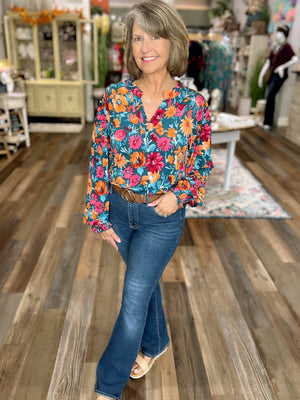 Lizzy Smock  Long Sleeve Top