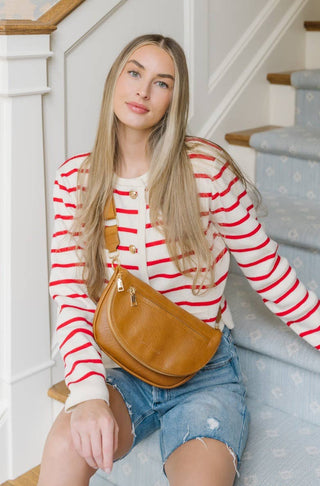 Holly Foldover Satchel Crossbody Belt Bag