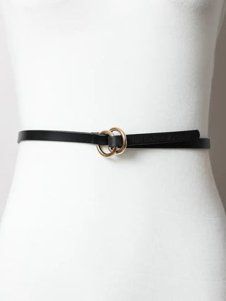 Double Ring Skinny Belt