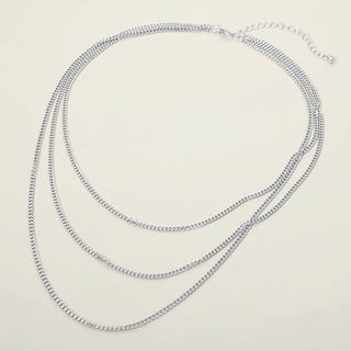 Triple Layer Classic Chain Necklace