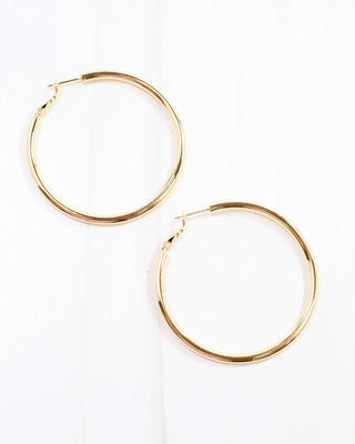Lucille Hoop Earrings in Gold or Silver