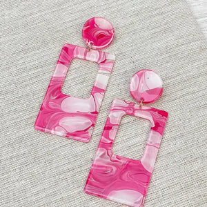 Groovy Gal Acrylic Dangle Earrings