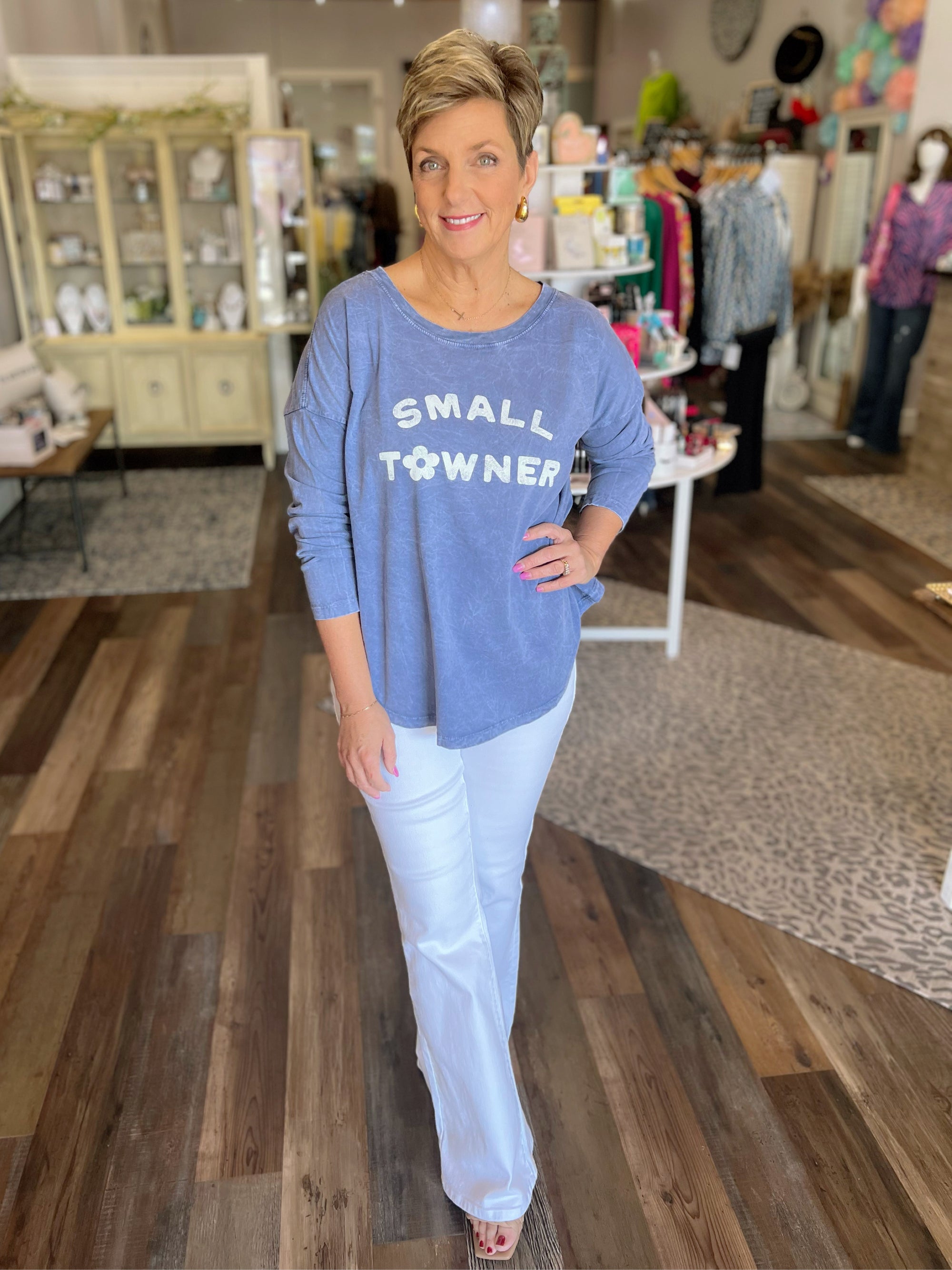 Small Towner Mineral Wash Long Sleeve Top