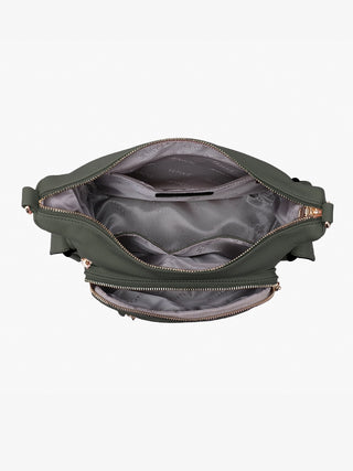 Nicole Multi-Zip Crossbody w/ Side Pockets