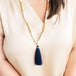 Navy Tassel