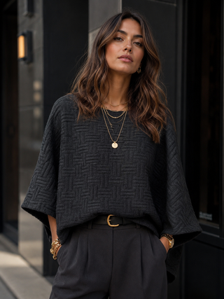 Relaxed Textured Pullover