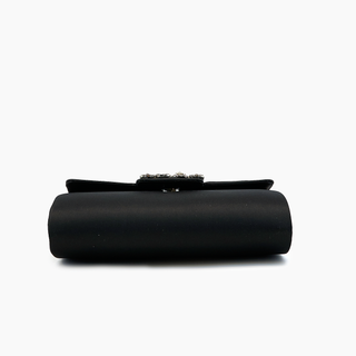Clara Satin Rhinestone Gem Evening Crossbody
