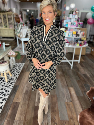 The City Chic Geometric Dress