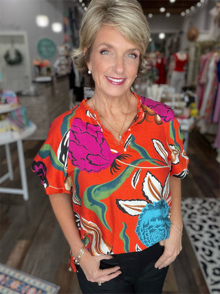 Bright Moment Floral Top