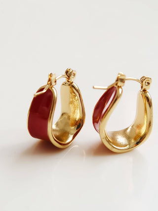 Candid 18K Gold Non-Tarnish Classic Hoop Earring