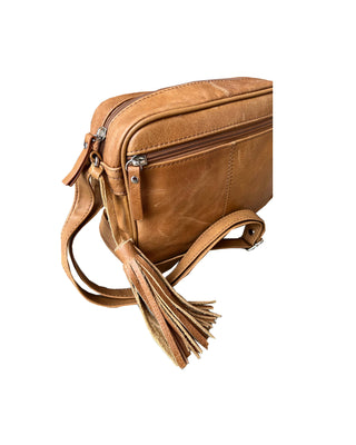 Patchwork Cowhide Leather Crossbody