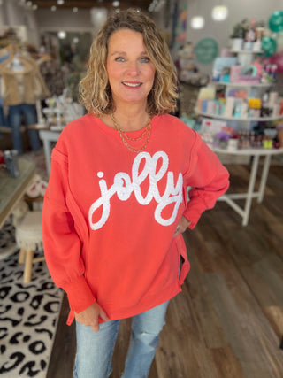 Holiday Pullover- Jolly and Joy