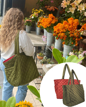 Large Reversible Nylon Tote