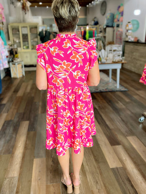 Bright and Cheery Hot Pink Dress