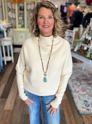 Cozy Knit Cowlneck Pullover