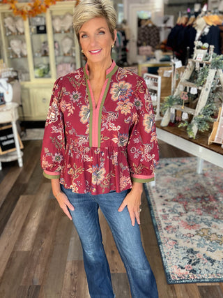 The Autumn Garden Blouse