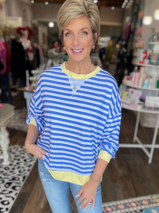 Easy Days Striped Pullover