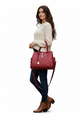 Jasmine Structured 3-Compartment Satchel