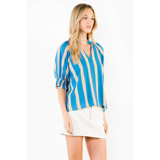 THML Blue Ridge Stripe Blouse