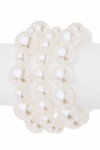 Mix Pearl Stretch Bracelet Set