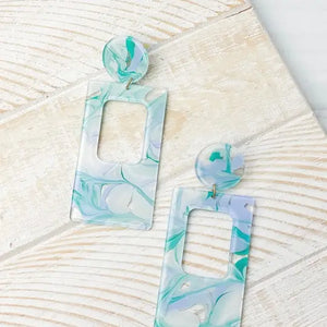 Groovy Gal Acrylic Dangle Earrings