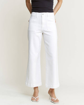 Better than Basic High Rise Cropped Denim in White