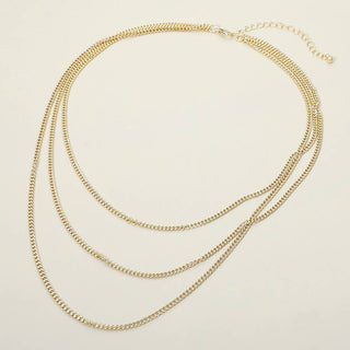 Triple Layer Classic Chain Necklace