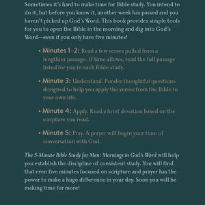 The 5 Minute Bible Study for Men