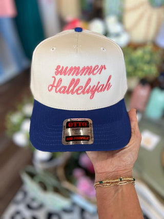 Summer Hallelujah Embroidered Trucker Hat