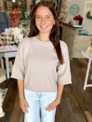 Coastal Comfort Sweater - Steel