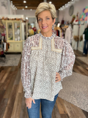 Cheetah Charm Top