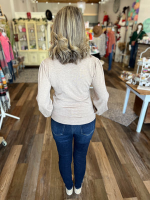 High Turtleneck Knit Top