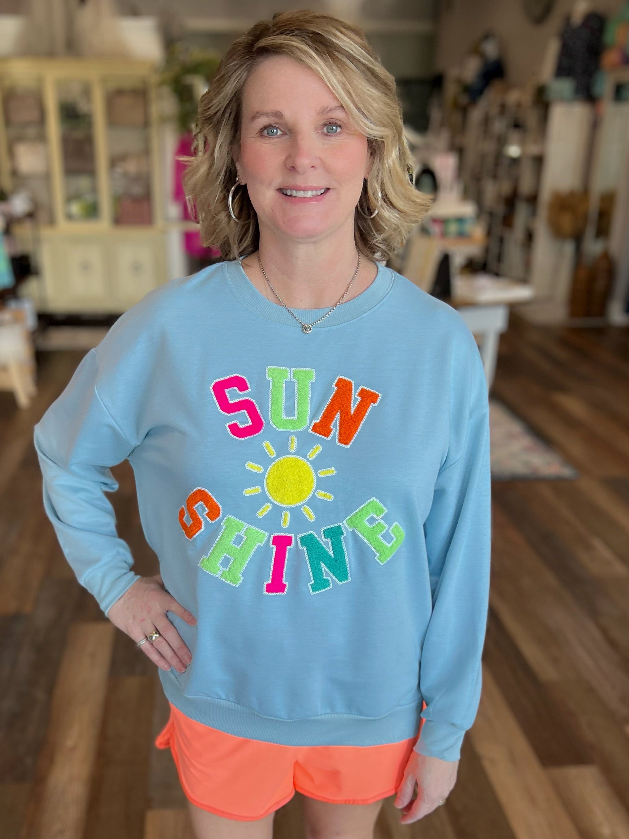Graphic Sweatshirts Sun Shine Pullover