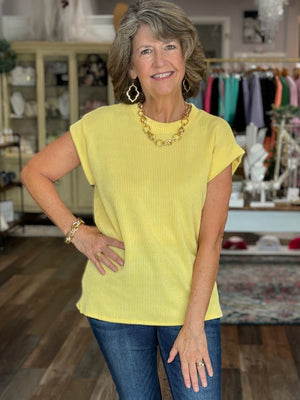 Sunshine Ribbed Knit Top