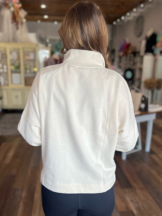 Long Sleeve Plush Half-Zip Fleece Pullover