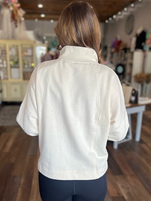 Long Sleeve Plush Half-Zip Fleece Pullover