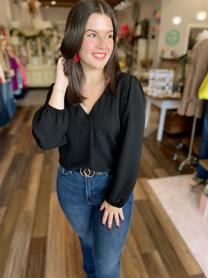 The Perfect Blouse in Black or Ivory