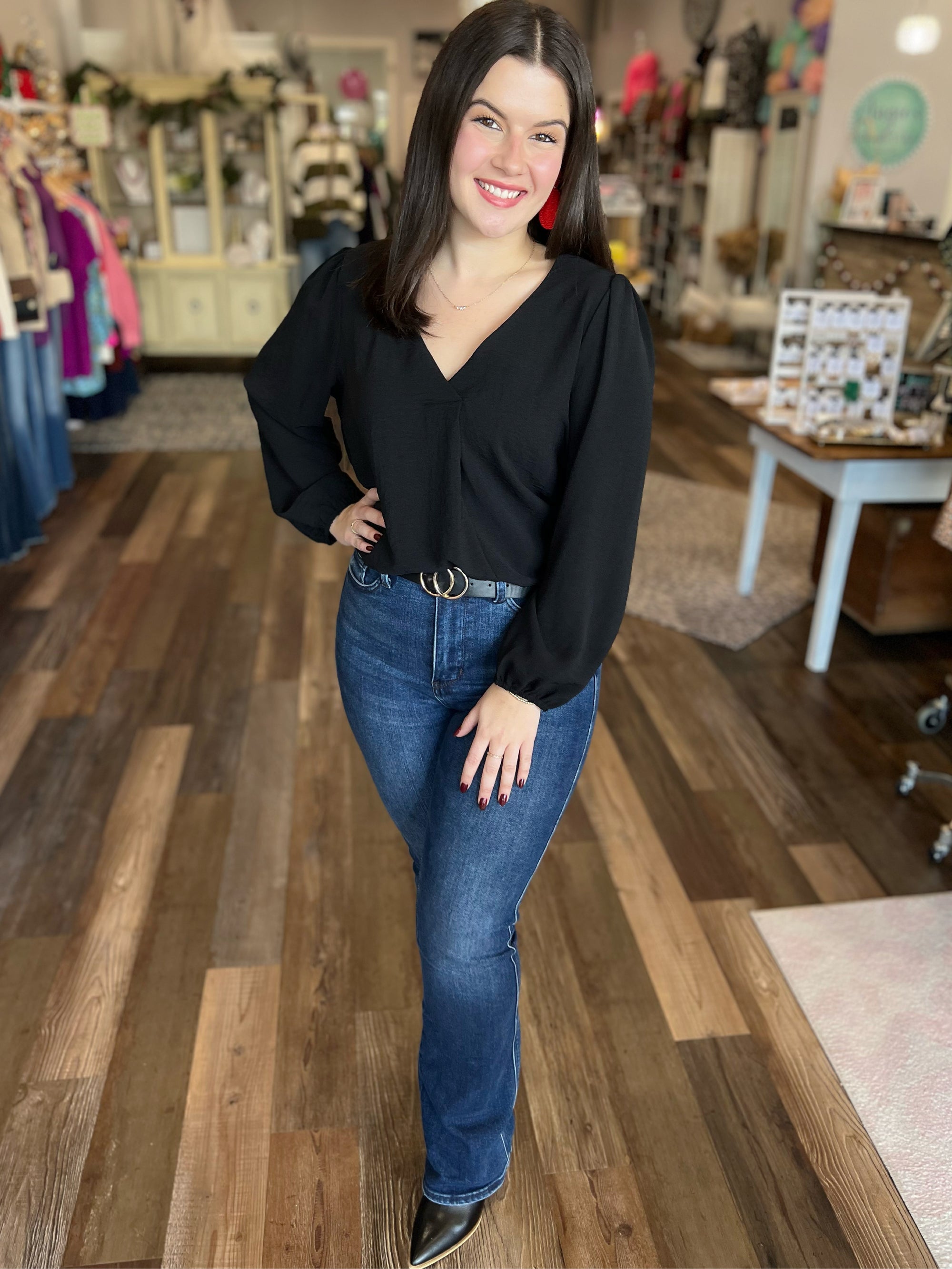 The Perfect Blouse in Black or Ivory