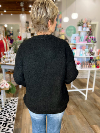 Classic Crew Neck Sweater in Black