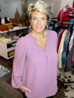 The Margie Front Pleat Blouse