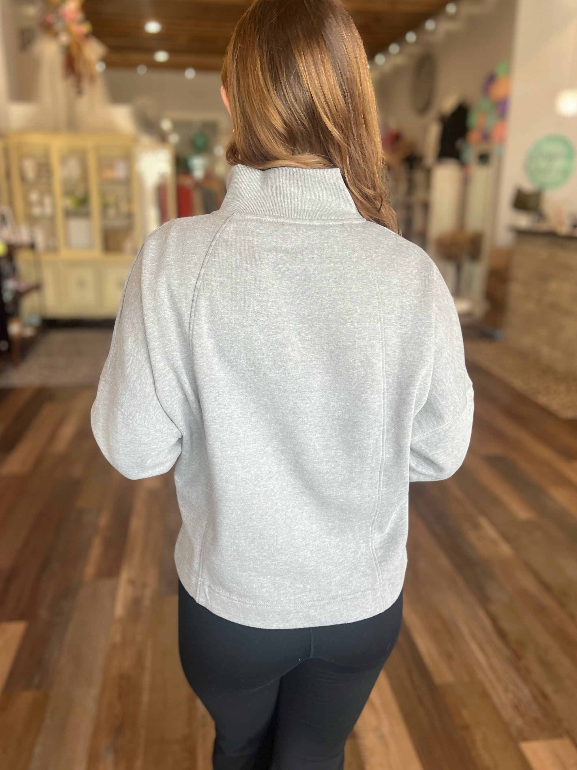 Long Sleeve Plush Half-Zip Fleece Pullover