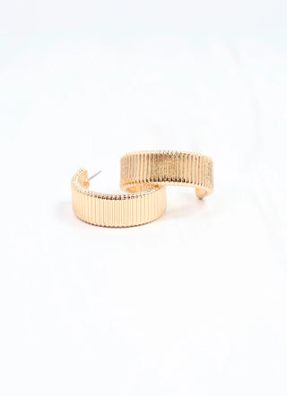 Poppy Hoop Earrings in Gold