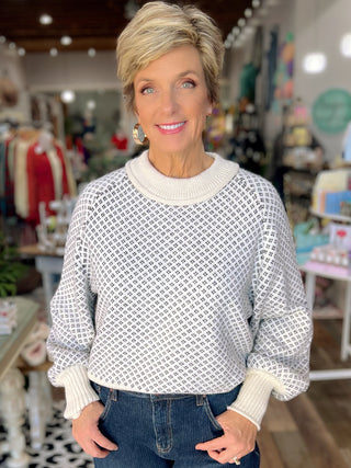 The Echo Mock-Neck Oversized Sweater