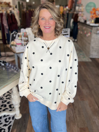 Polka Polka Dot Top