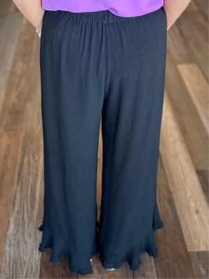 Ruffle Hem Pants