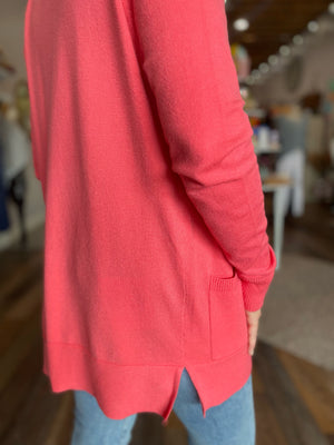 Coral Sunset Cardigan