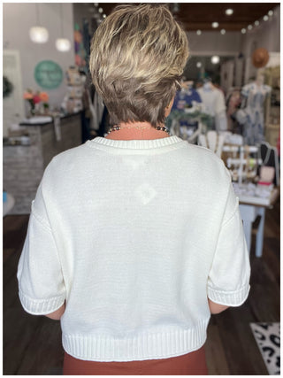 Salt Air Cardigan in Off White