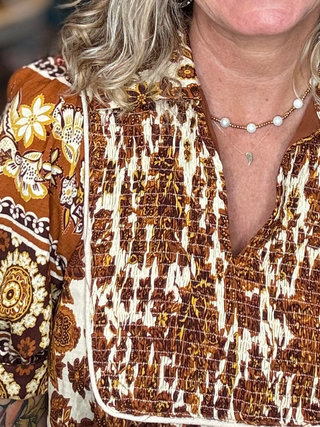 The Painted Paisley Midi Dress