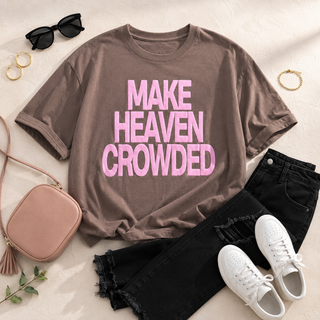 Make Heaven Crowded Graphic Tee in Espresso