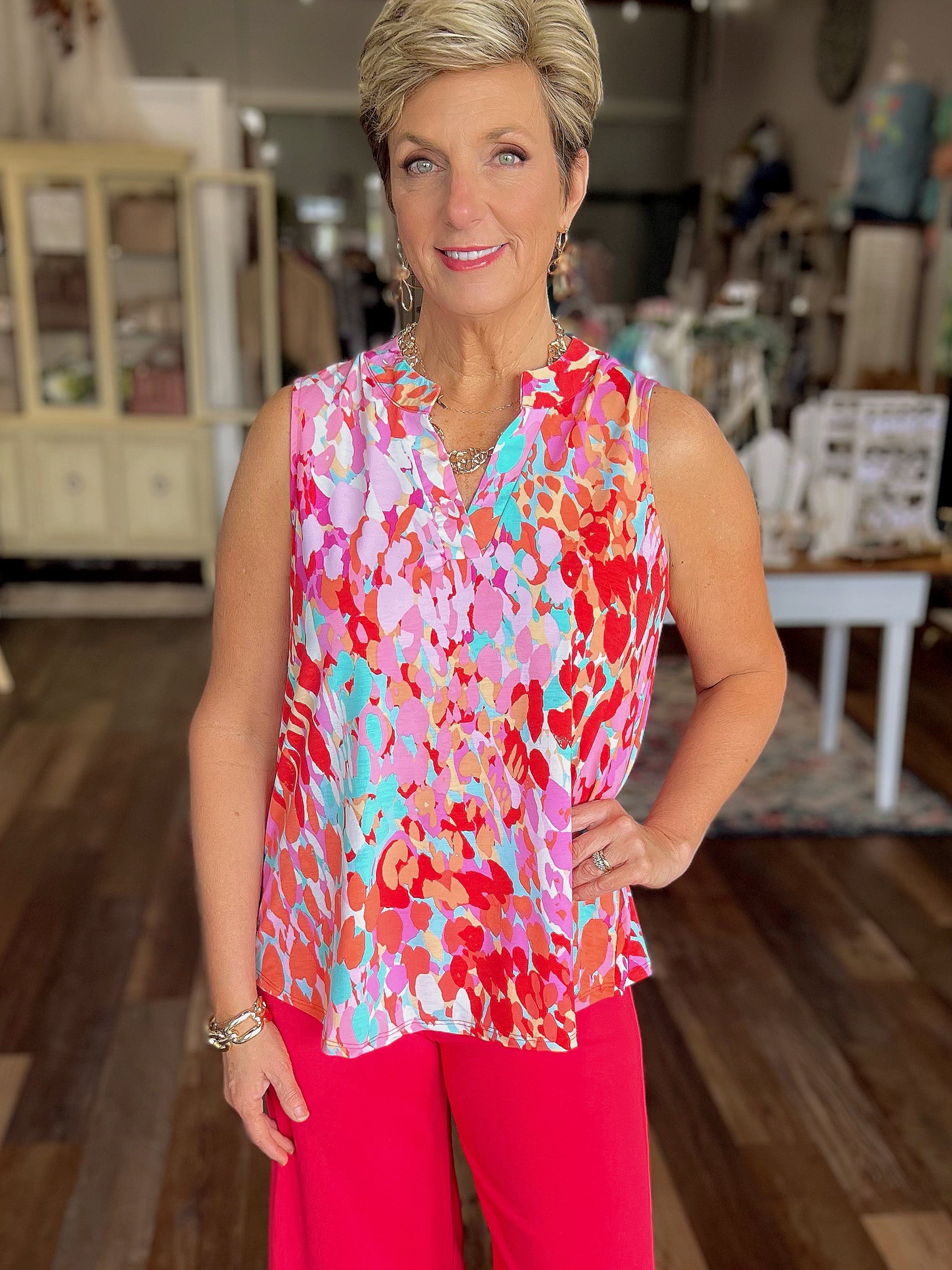 Go With the Flow A-Line Tank